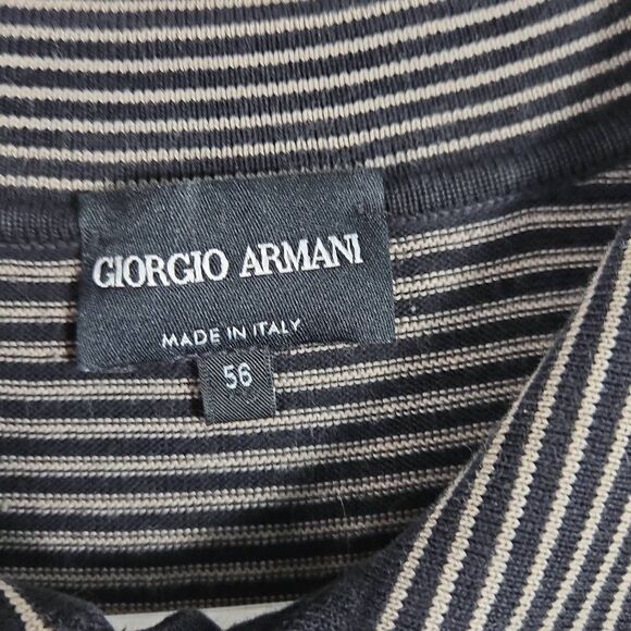 Giorgio Armani Men's Cotton Polo Shirt Size 52l6 Made In Italy Short Sleeve XL-2 - Picture 4 of 12